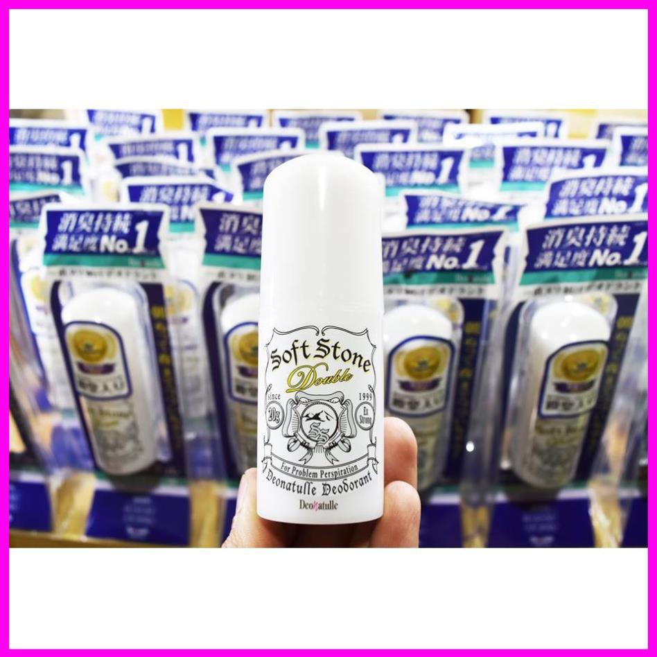 Lăn Khử Mùi Đá Khoáng Soft Stone [ Khử mùi số 1 Cosme] 20g Nhật Bản mẫu mới | BigBuy360 - bigbuy360.vn