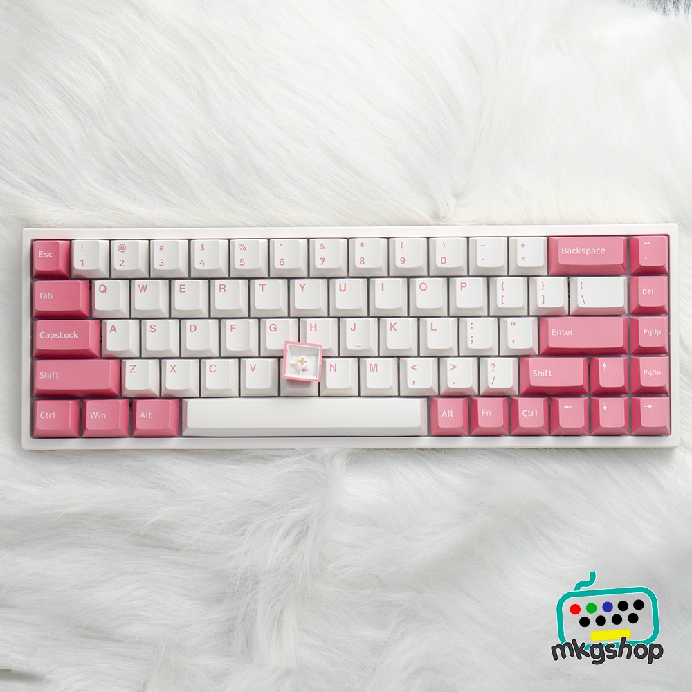 Keycap Valentine nhựa PBT in doubleshot cực nét, cherry profile 156 nút