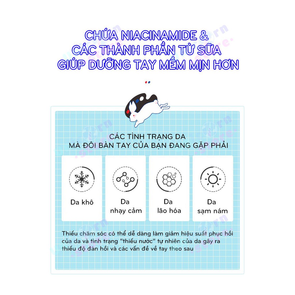 Kem Dưỡng Da Tay Con Thỏ BioAQUA Nội Địa Trung 40G