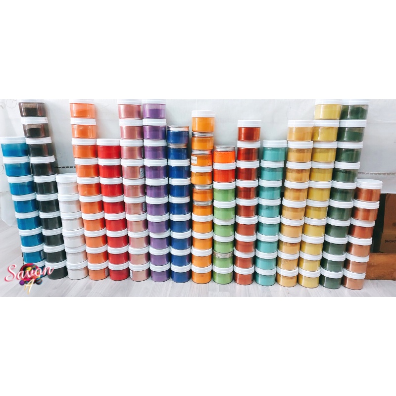 100ml Bột Màu Xà Phòng Tan Trong Dầu 50g - Màu nhũ ánh kim chuyên dùng cho xà phòng - Soap Making Color Powder