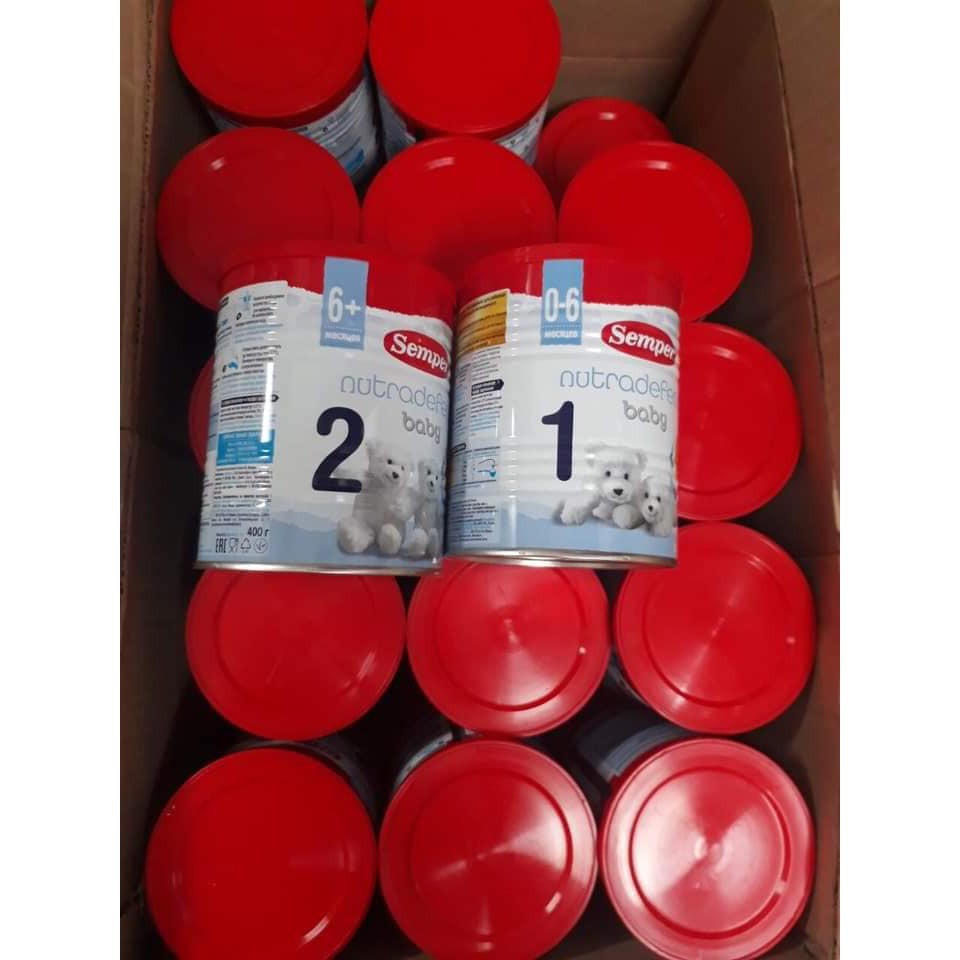 Sữa bột SEMPER NGA Số 1, Số 2 lon 400g date 2023