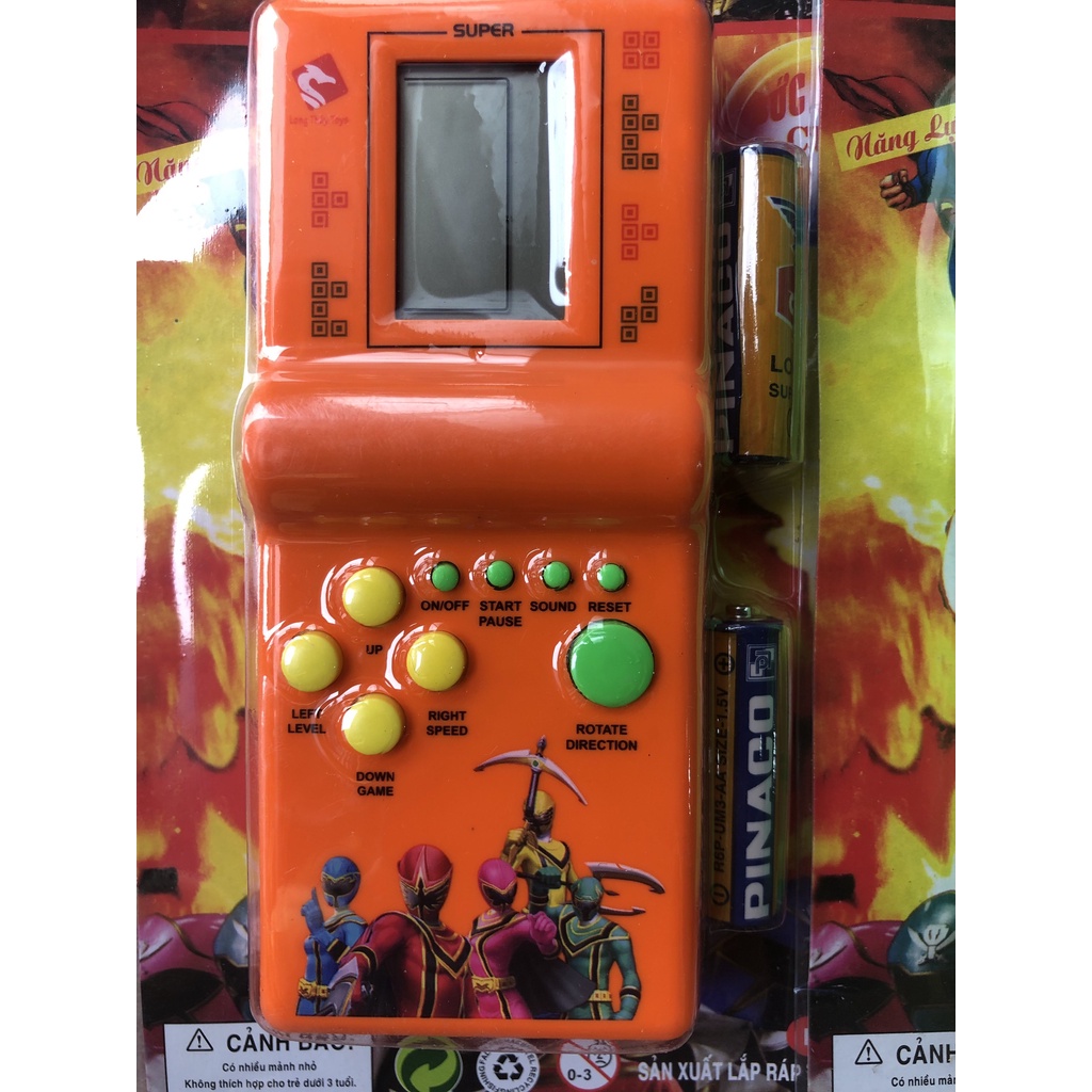 Máy Chơi Game Kèm Pin, Trò Chơi Xếp Gạch Hàng Benrikids Cho Bé Vui Chơi Giải Trí