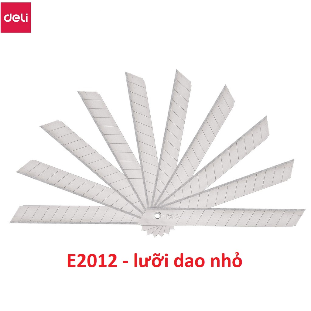 Lưỡi dao rọc giấy Deli 2011 / 2012 / 2015 I lưỡi dao thép sắc bén