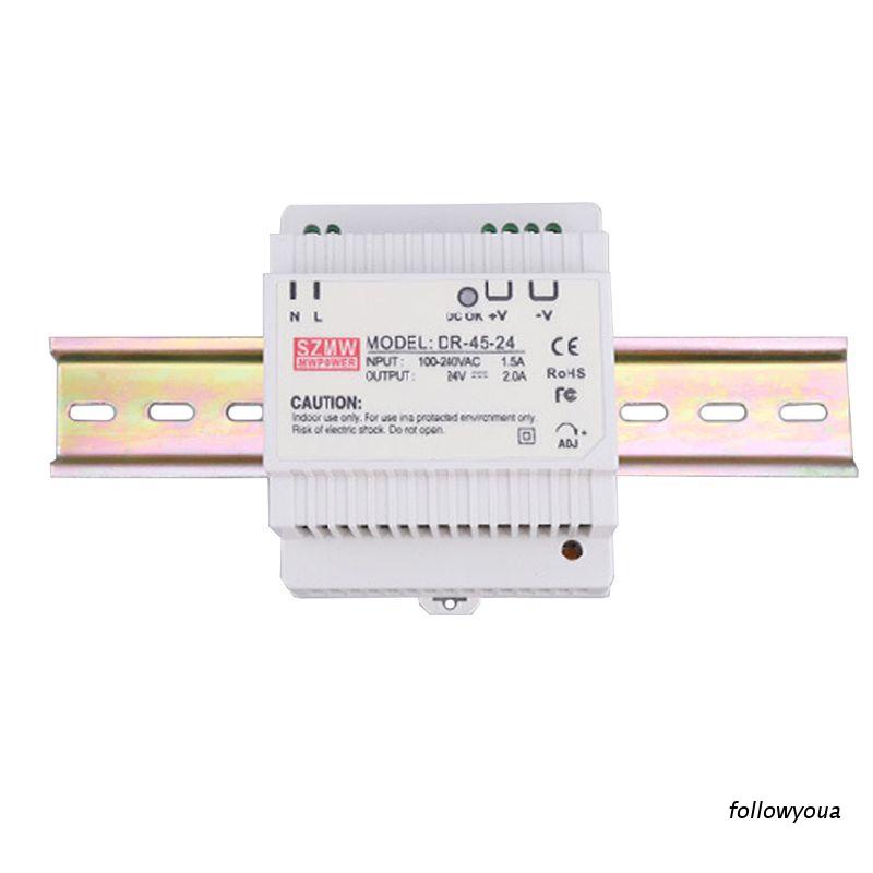 Công Tắc Nguồn Điện Dr-45 5v 12v 15v 24v Din
