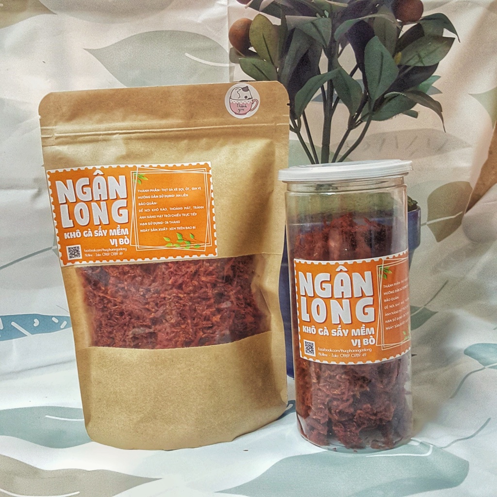 Khô Gà sấy mềm vị khô Bò Ngân Long - Thơm ngon Dinh dưỡng - 100g | 250g | BigBuy360 - bigbuy360.vn