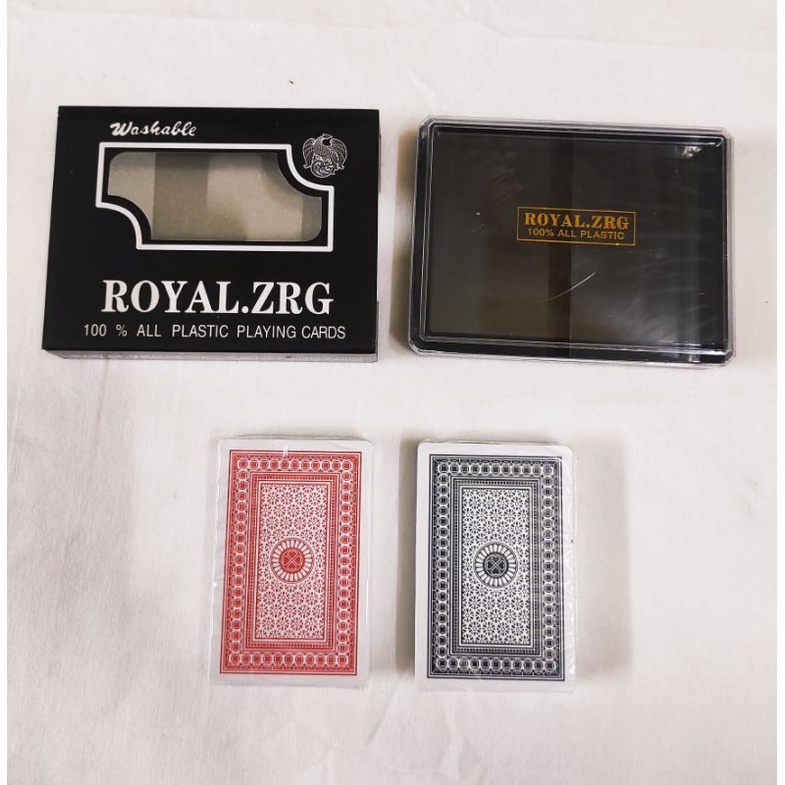 Set Bộ bài tây Nhựa Poker Nhám Chống Trơn Royal.ZRG 100% Plastic BN 20