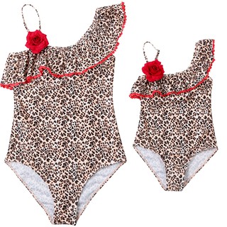 Set Bikini mẹ và bé, đồ bơi nữ hoạ tiết da báo (có tách lẻ)