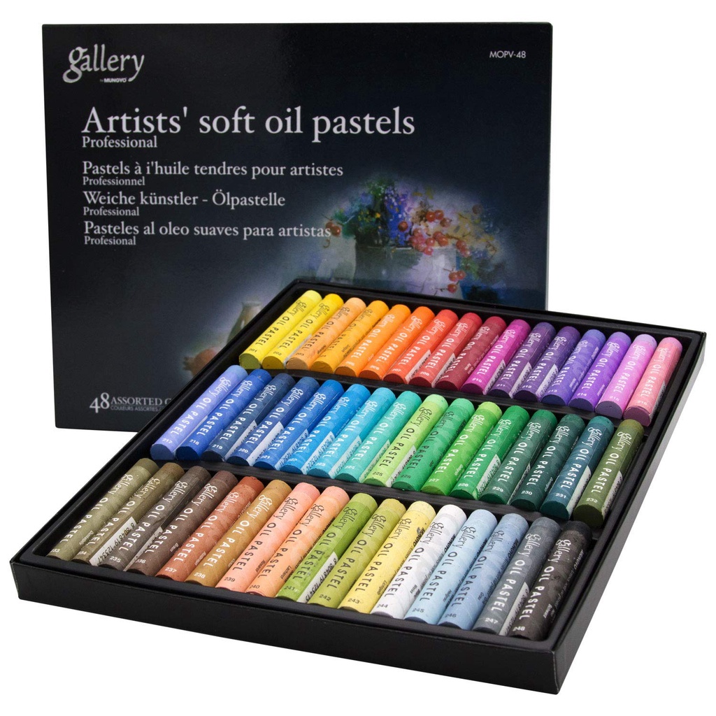 Sáp dầu Mungyo hạng Họa Sĩ, Mungyo Gallery Artists' Soft Oil Pastels set 12/24/36/48