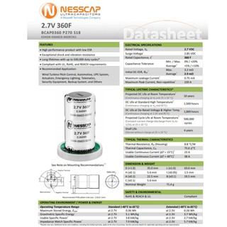 Bộ siêu tụ điện 16V 6x360F Nesscap