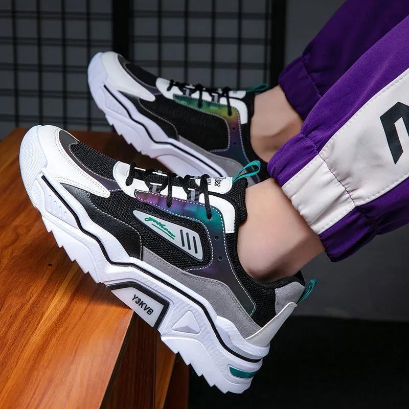 Giày Thể Thao Sneaker Nam  2022 màu đen Kiểu Dáng Thời Trang Trẻ Trung Chạy