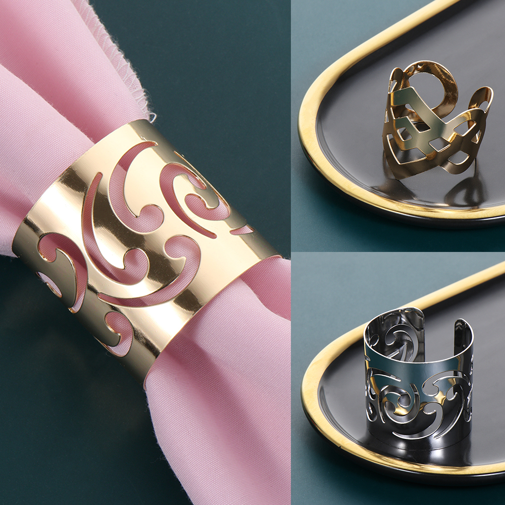 Kẹp Giữ Khăn Ăn Hình Trái Tim Trang Trí Bàn Ăn