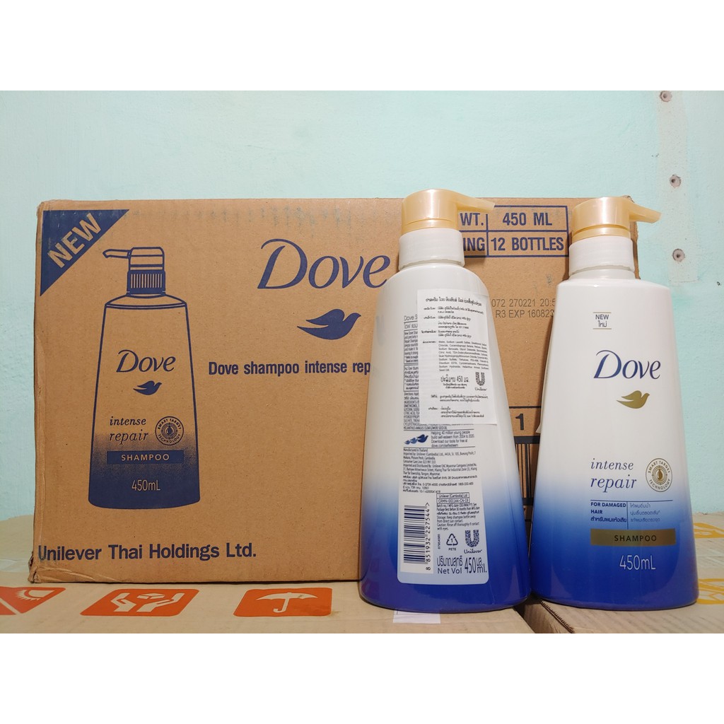 Dầu gội Dove dưỡng tóc phục hồi hư tổn 450ml Thái Lan Chính hãng