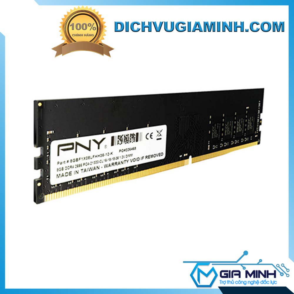 [Mã 155ELSALE giảm 7% đơn 300K] RAM Máy Tính Thương Hiệu Mỹ Giá Rẻ PNY 8GB Bus 2666 CL16