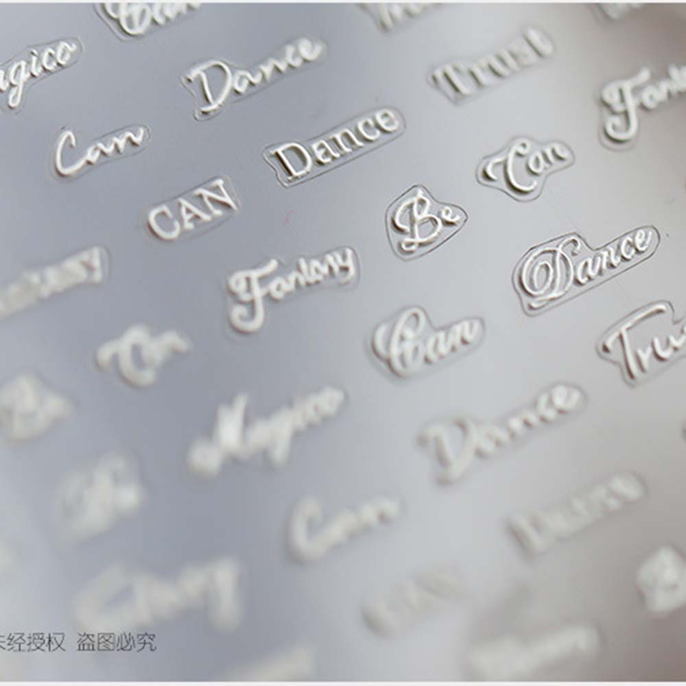 [Hàng mới về] Tờ Miếng Dán Trang Trí Móng Tay Trong Suốt 5D Phong Cách Nhật Bản