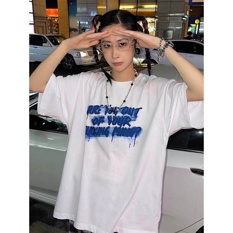 Áo thun tay lỡ nam nữ form rộng unisex phong cách AT 512