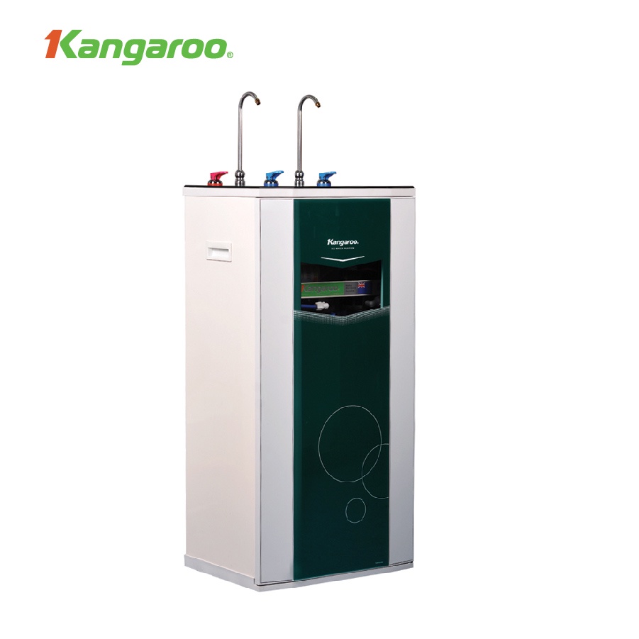 [MIỄN PHÍ LẮP ĐẶT] Thiết bị lọc nước Kangaroo RO 2 vòi, 10 lõi KG10A3 vỏ tủ VTU màu xanh(kèm carton)