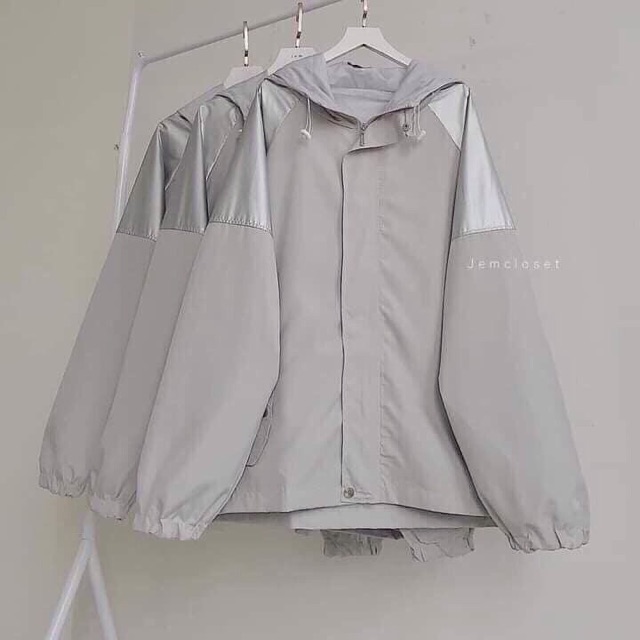 Áo khoác dù 2 lơp phản quang unisex ulzzang nam nữ