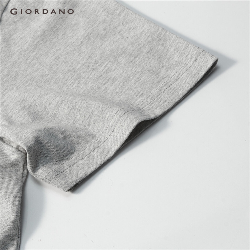 Áo thun GIORDANO 01091229 cổ tròn in họa tiết chữ thời trang dành cho nam | BigBuy360 - bigbuy360.vn
