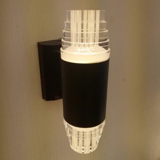 Đèn led 2 đầugắn tường phi 76 đèn cột, đèn ngủ 3 màu 3 chế độ