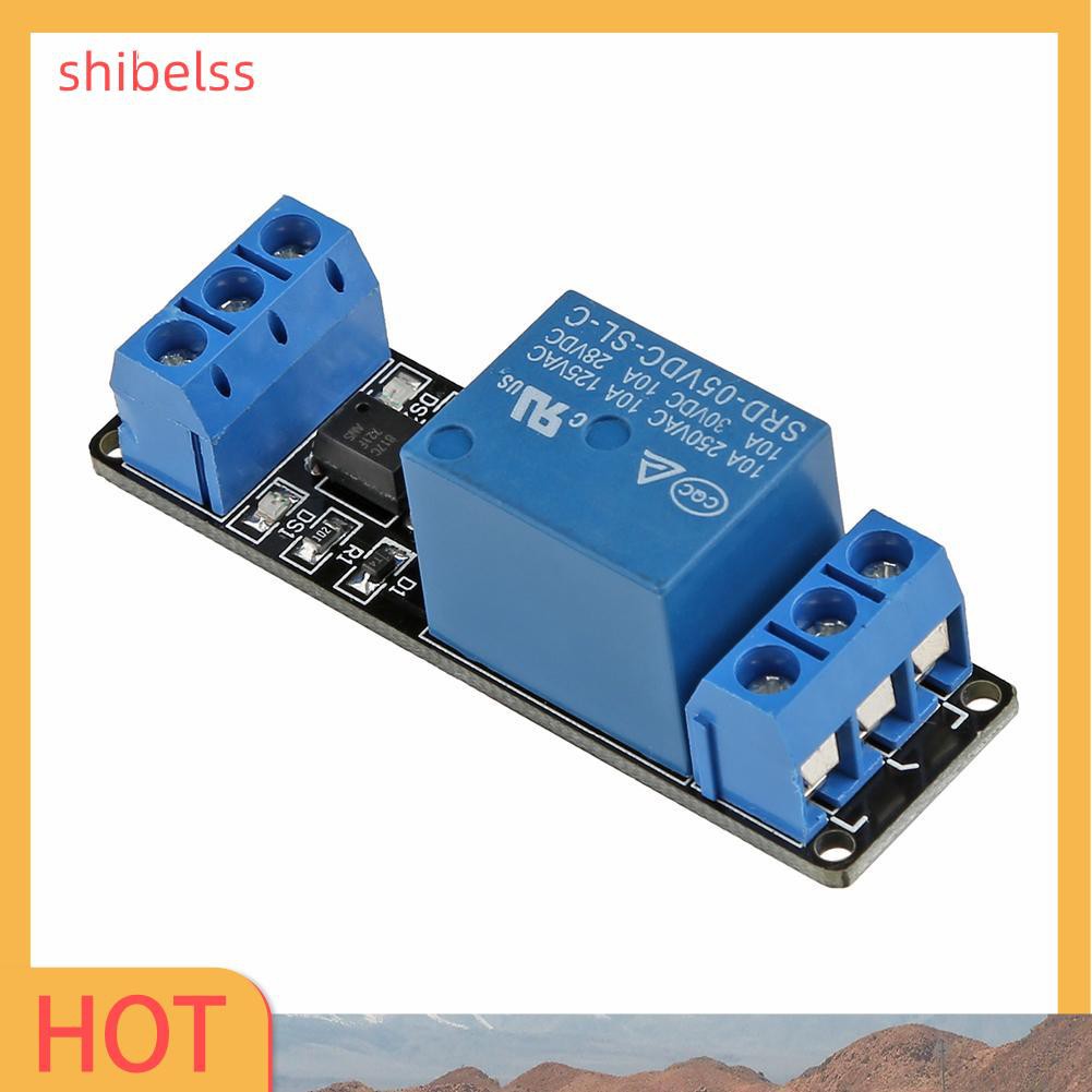 （ʚshibelss）5V 1 Channel Relay Module Board Low Level Trigger w/Optocoupler Isolation