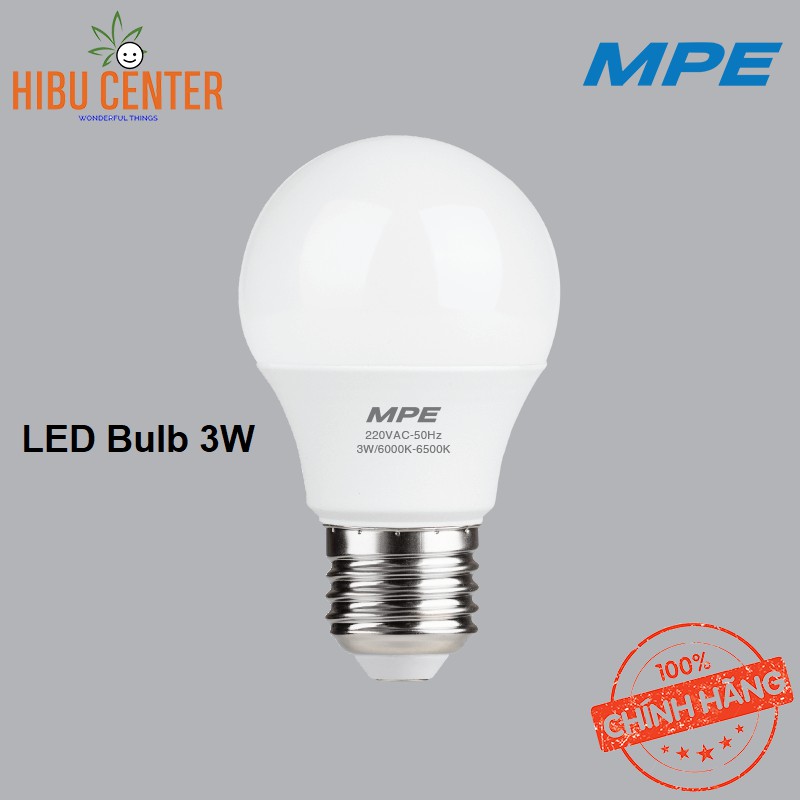 Combo 5 Bóng LED Bulb MPE 3W/ 5W/ 7W Hiệu Suất Ổn Định, Tuổi Thọ 30.000H, Thiết Kế Hiện Đại – Hàng Chính Hãng HIBUCENTER