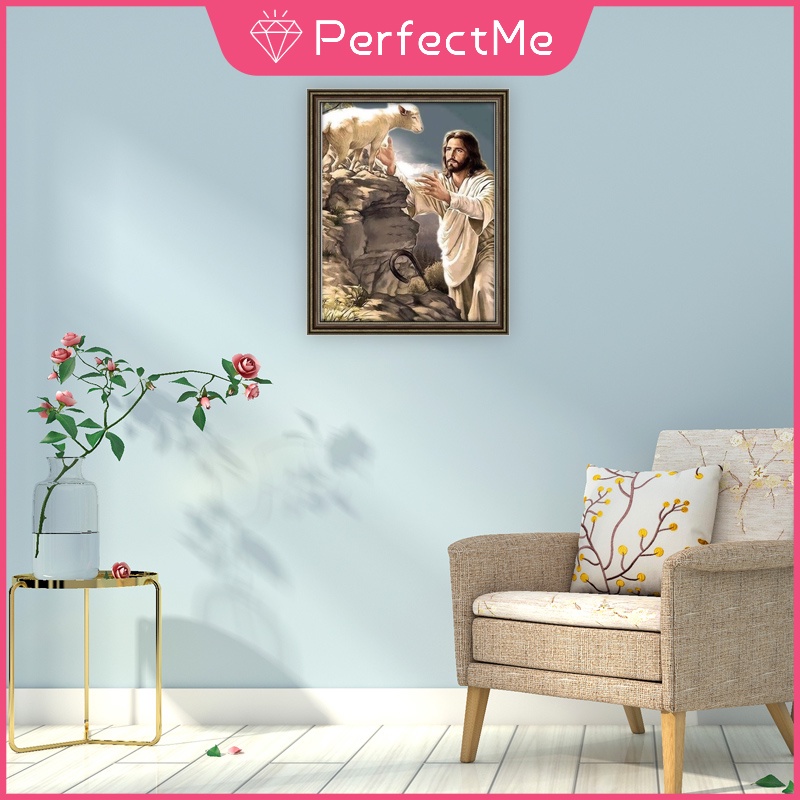 Tranh treo tường 5d 30x40cm hình chúa Jesus độc đáo