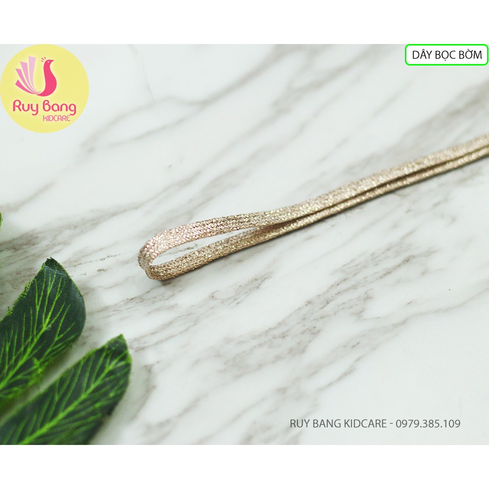Ruy băng nhũ luồn bờm 6mm