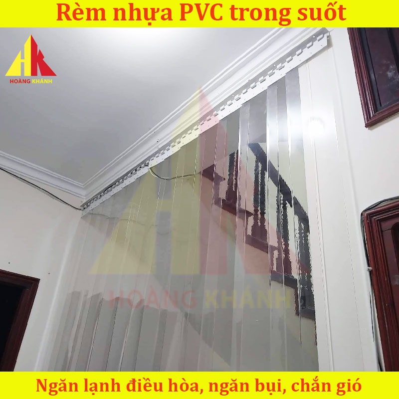 Rèm nhựa PVC ngăn lạnh điều hòa HOANGKHANH  Rèm ngăn lạnh giá rẻ - Màn nhựa PVC