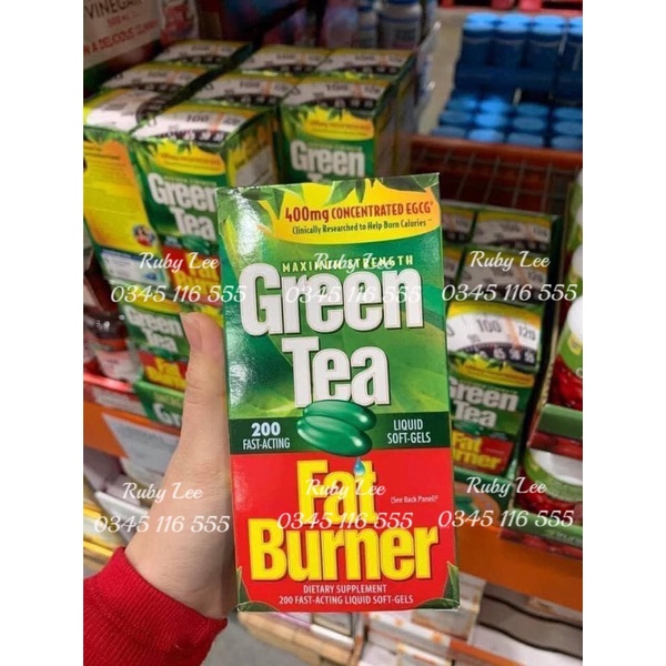 Viên uống giảm cân Green tea fat burner của Mỹ