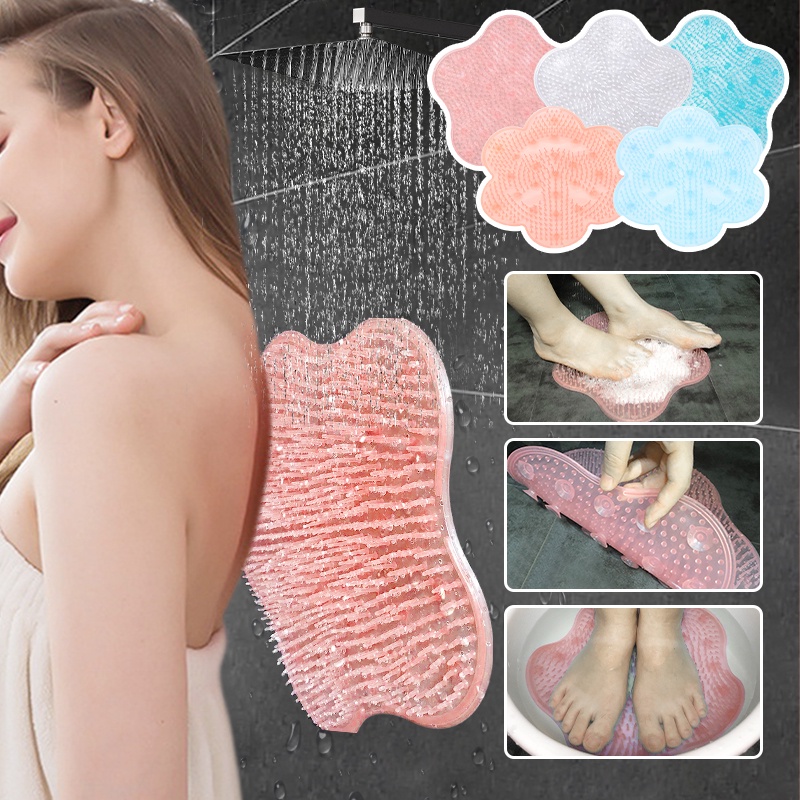 Tấm Silicon chà lưng massage lưng, massage chân