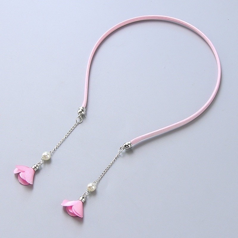 DANI băng đô cài tóc kèm bông tai CHỌN MÀU tua rua hàn quốc hoa tai bờm tóc