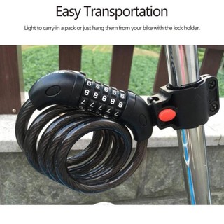 Khóa dây 5 số khóa xe đạp - xe máy