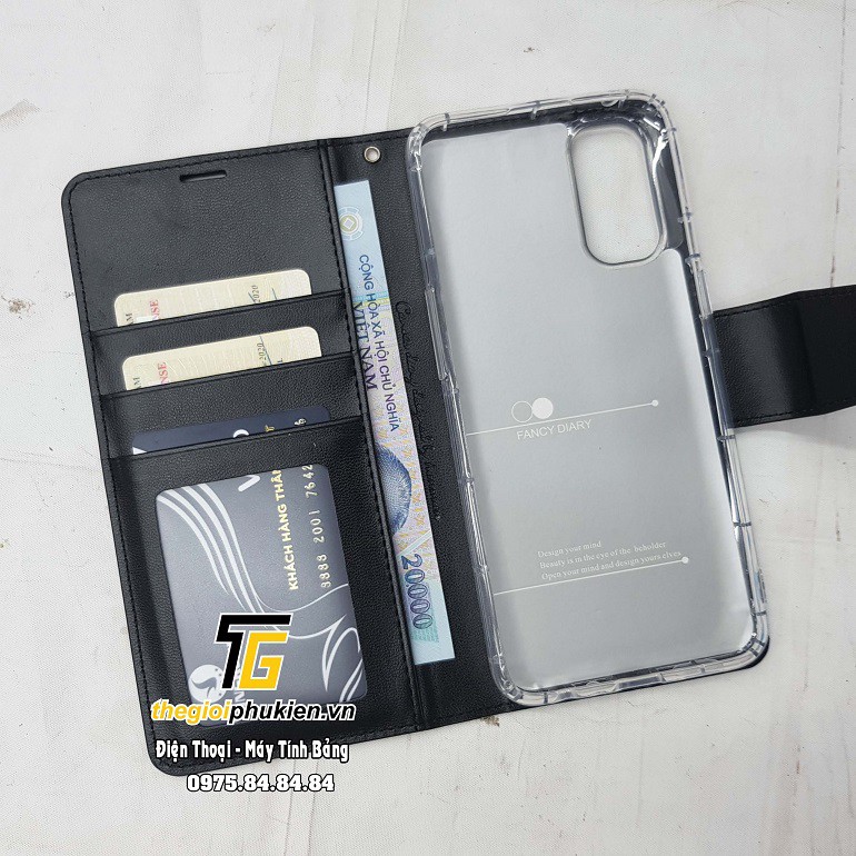 Bao da dạng ví OPPO Reno4, Reno4 Pro hiệu Hanman có quai cài | BigBuy360 - bigbuy360.vn