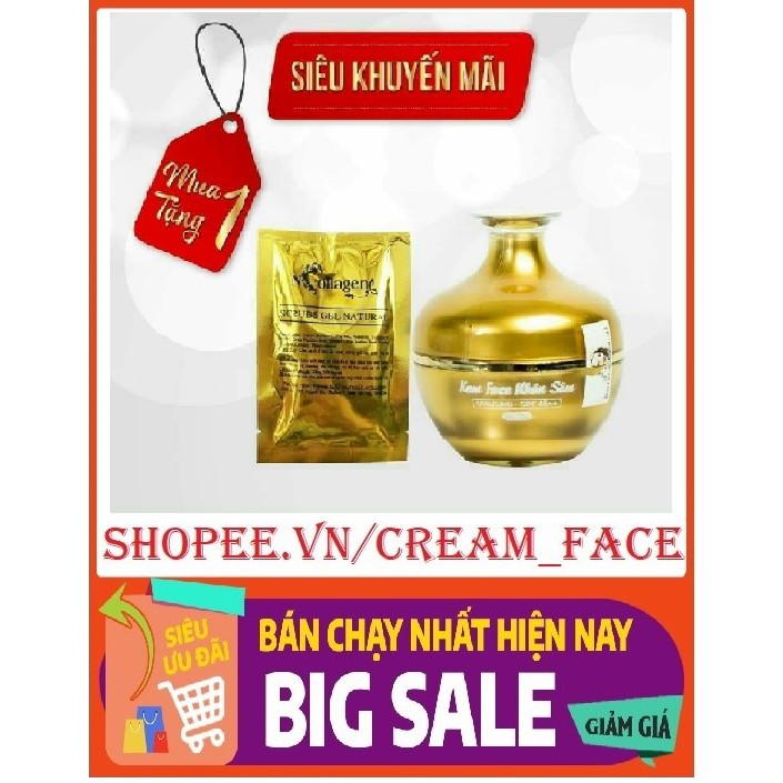 [Hàng Bán Chạy] KEM FACE NHÂN SÂM N'COLLAGEN TẶNG SÉT TẨY TẾ BÀO - Hàng Chính Hãng