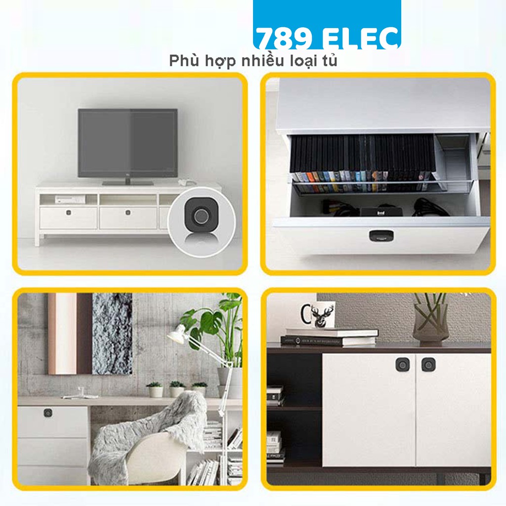 🎁Tặng pin🎁 Khóa vân tay tủ nội thất thông minh Qidots F040