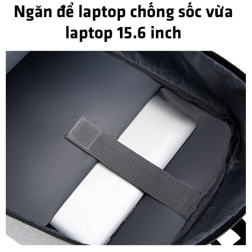 Balo Laptop Phản Quang, Cặp Đựng Máy Tính Cá Nhân Kích Thước 15.6 inch Có Cổng USB Đẹp Và Chống Sốc Giá Rẻ - 1331