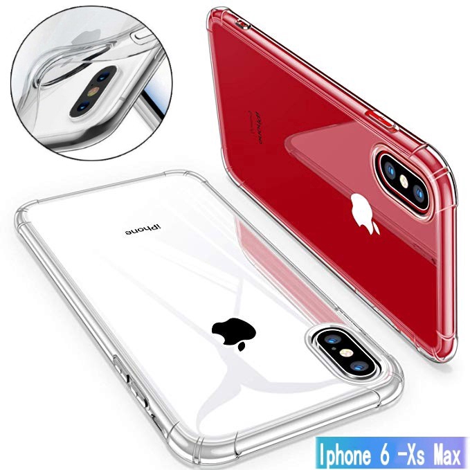 Ốp điện thoại silicon trong suốt thời trang cho iPhone XS Max XR XS X 8 7 6 Plus