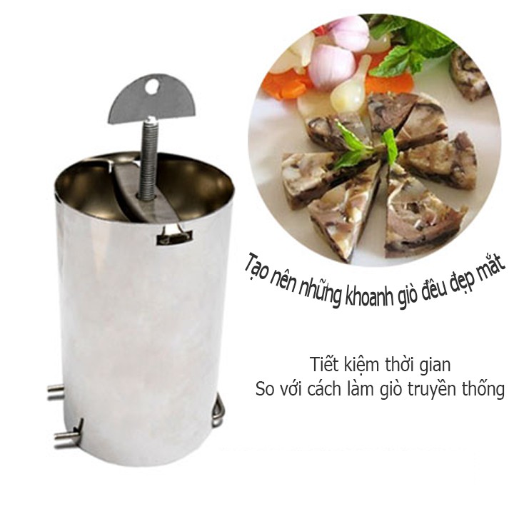 Khuôn làm giò lụa 2kg bằng inox giúp bạn trổ tài làm món giò thật dễ dàng br00367-1