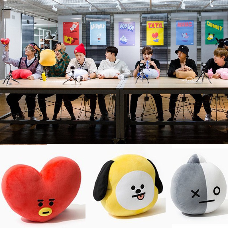 Gối nhồi bông mềm mại kiểu dáng nhóm nhạc BTS BT21