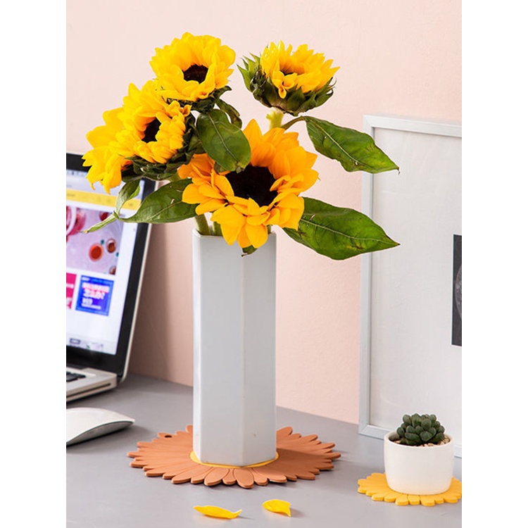 Đế lót nồi hình hoa hướng dương đơn giản cho nhà ở