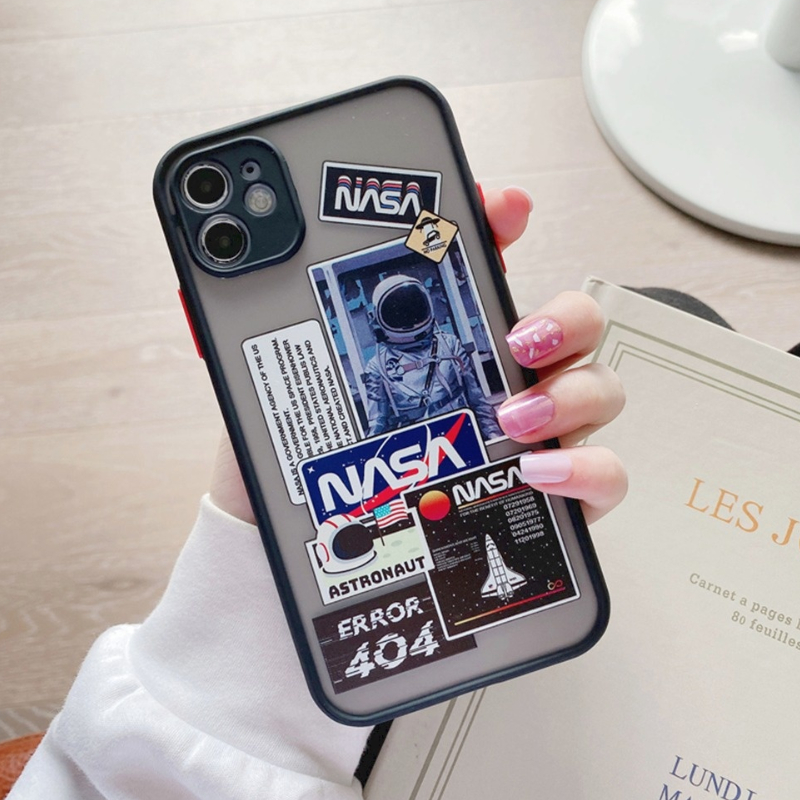 NASA ốp điện thoại Phong Cách Vũ Trụ Cho Iphone 12 11 Pro Max X Xs Max Xr 8 7 Plus Se