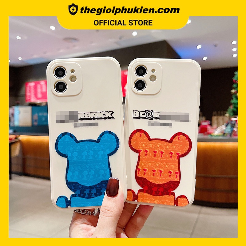 Ốp lưng iphone cạnh vuông Brick thời trang dành cho ip 6 đến 14promax - e234