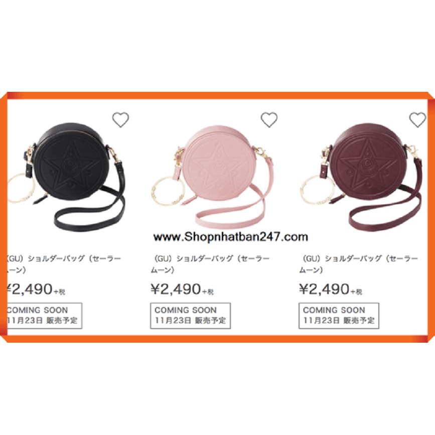 Túi đeo vai Sailor Moon GU Nhật Bản phiên bản Thuỷ thủ Mặt Trăng - Chuyên sỉ