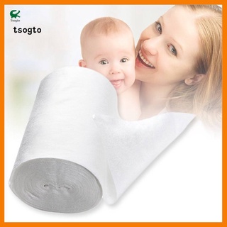 Cuộn 100 miếng giấy sợi tre lót tã dùng một lần cho bé sơ sinh