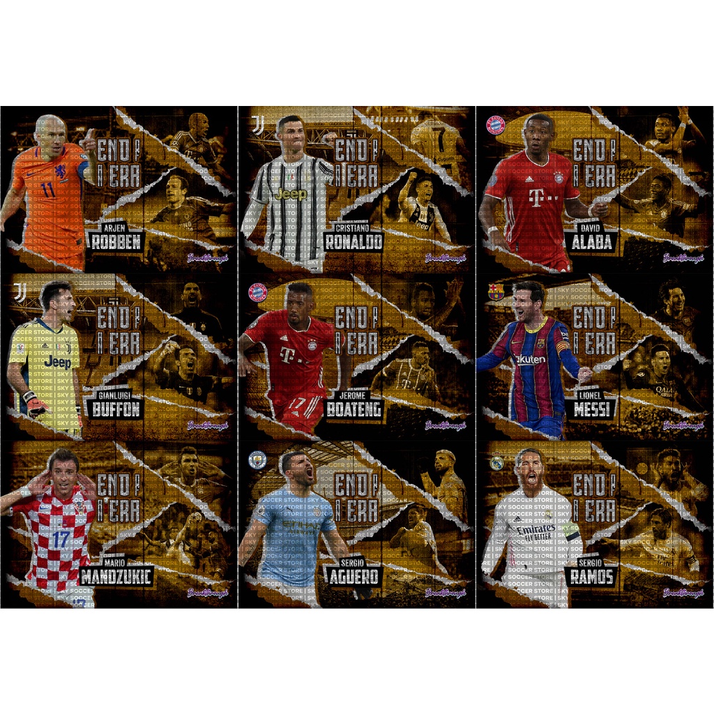 Thẻ Cầu Thủ Bóng Đá SKY Card BRTH ENDOF AN ERA| Ronaldo Messi Alaba Aguero Buffon Ramos Robben Mandzukic Boateng CR7 M10