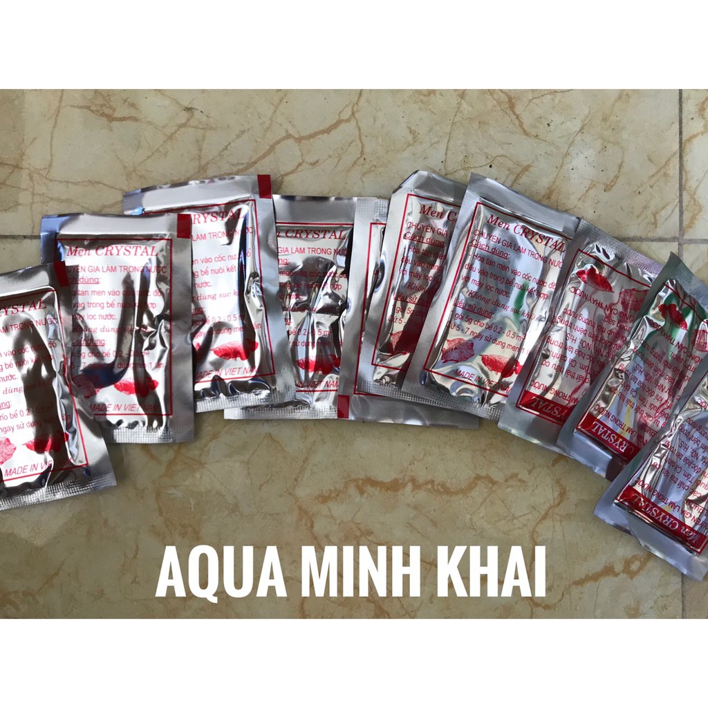 Men Crystal làm trong nước bể cá cảnh, bể thủy sinh