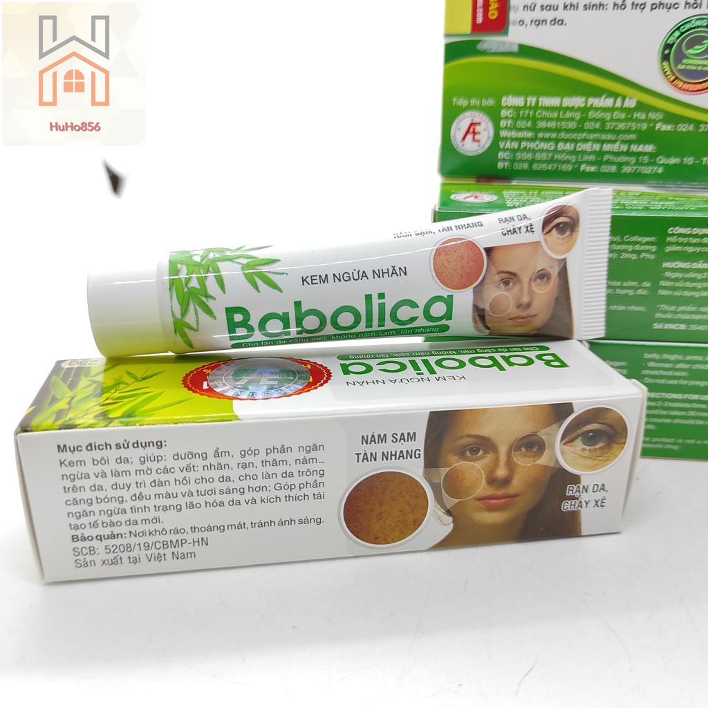 Babolica - Ngăn Ngừa và Làm Mờ Các Vết Nhăn, Rạn Thâm, Nám; Chống Rạn Da, Chảy Sệ và Lão Hóa Sau Sinh