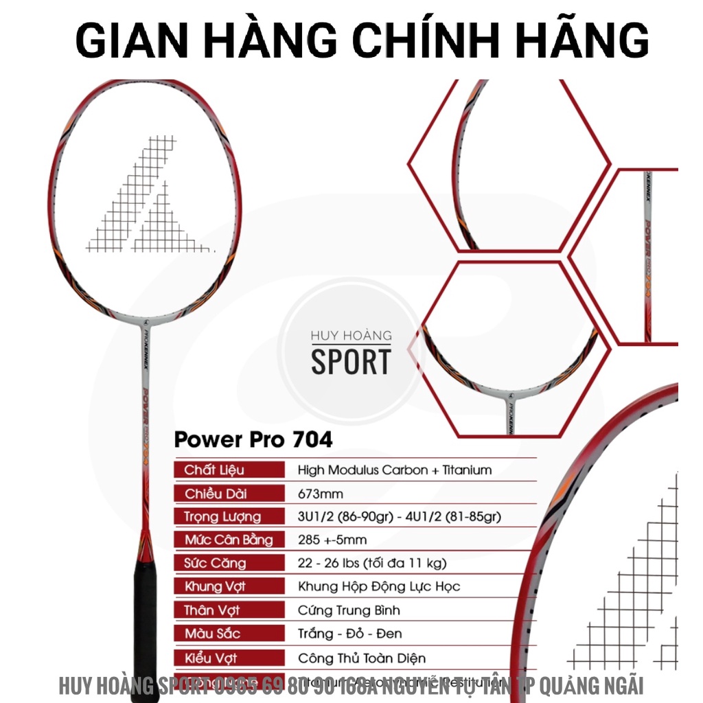VỢT CẦU LÔNG  POWER PRO PROKENNEX CHÍNH HÃNG BẢO HÀNH