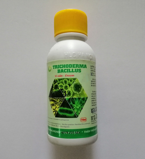 Chế phẩm nấm đối kháng ức chế vi khuẩn Trichoderma Bacillus - Lọ 100ml giúp cải tạo đất, ngăn ngừa thối rễ vàng lá