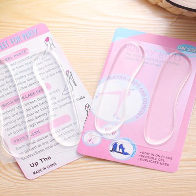Set 2 miếng lót giày silicon, Lót gót chân chống đau gót chân